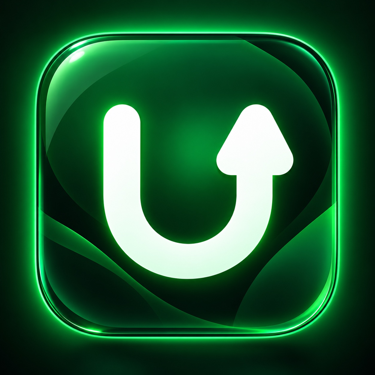 Udhar — green U arrow logo